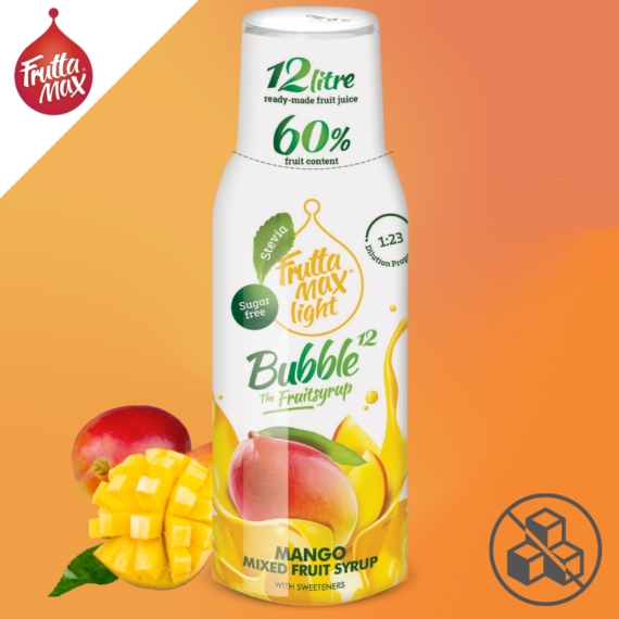 FruttaMax Bubble12 Light mangó 500 ml