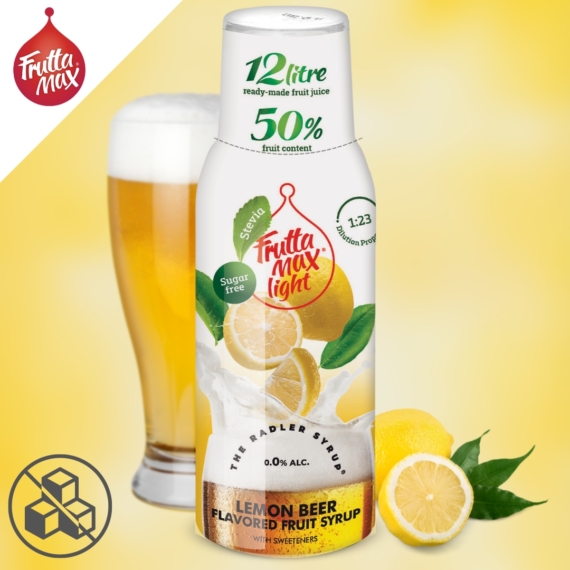 Fruttamax bubble 12 citromos radler light 500 ml